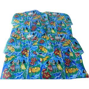 Set of 4 JCPenney Home Collection Paradise Cove Hawaiian Shirts Vinyl Placemats